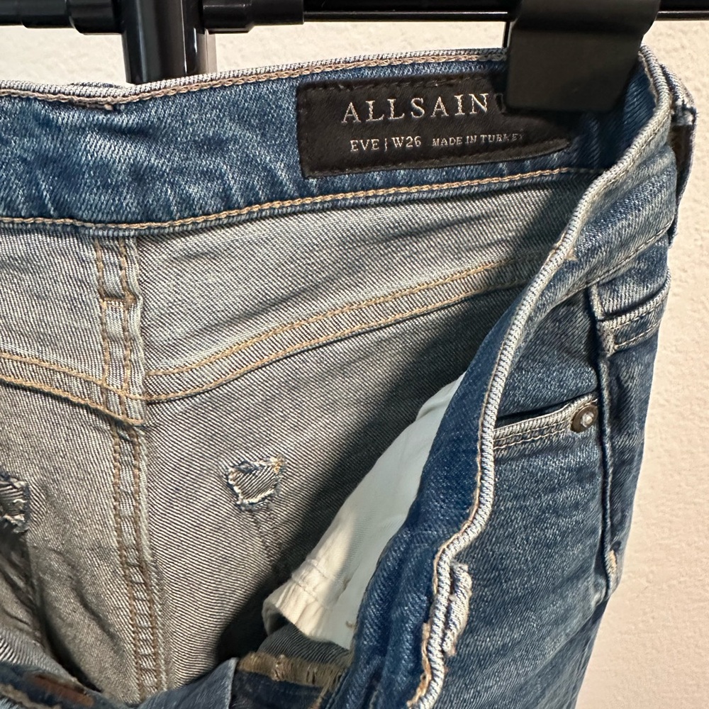 All Saints High Rise Women Skinny Jeans - W26